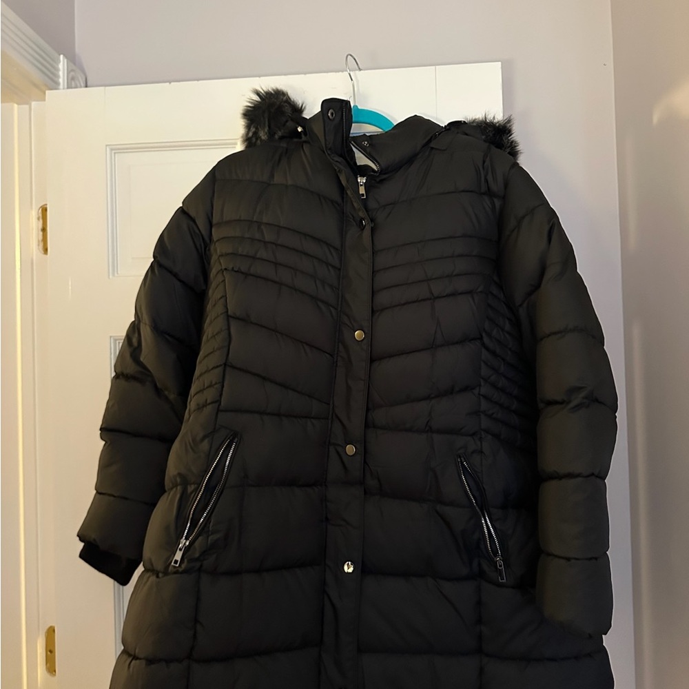 Black Womens Puffer Jacket